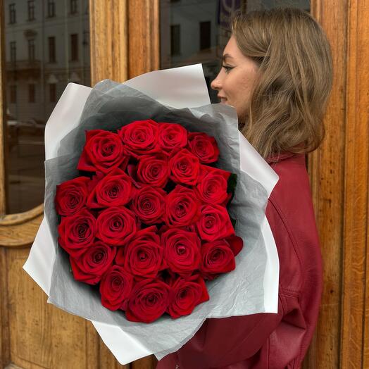 Букет «Classic Rose 21 шт» 60 см