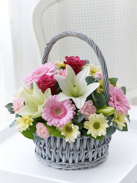 Spring flower basket 🌼