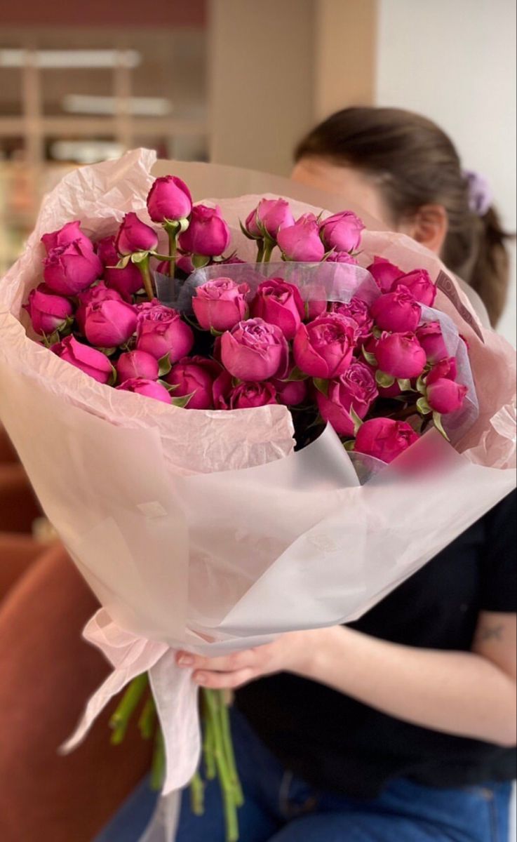 Яркий моно букет 🌷