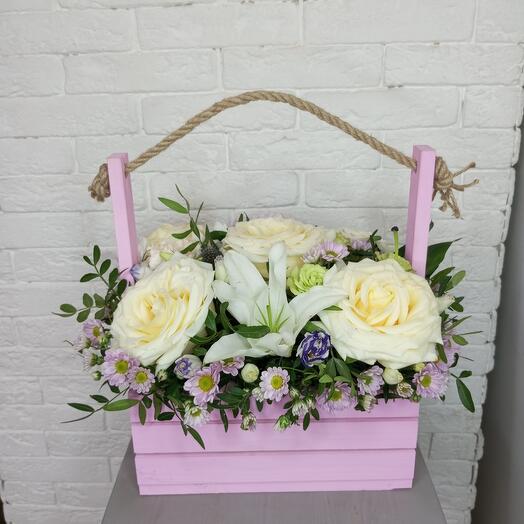 Цветы в коробке