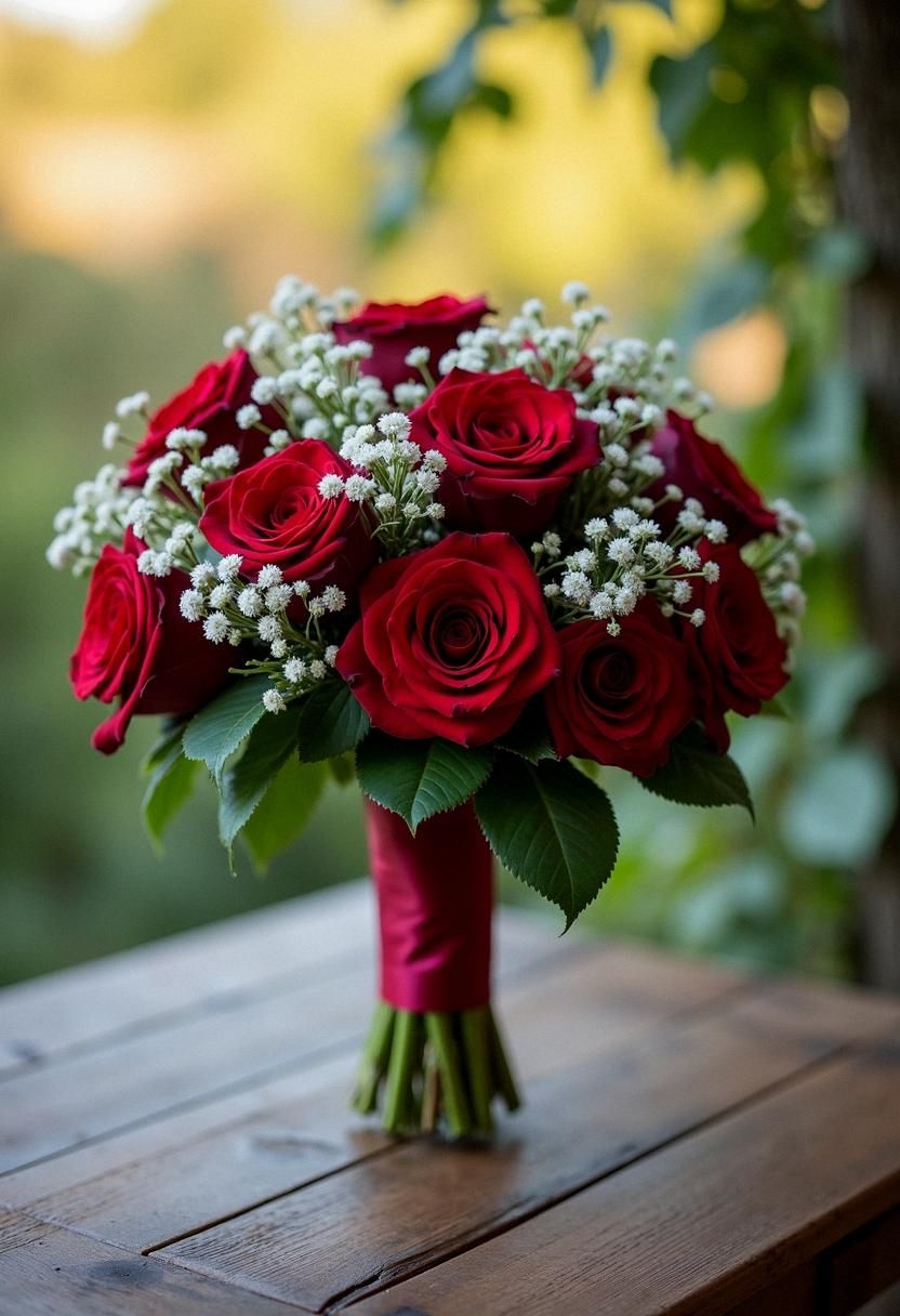 25 красных роз