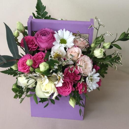 Ящик с цветами