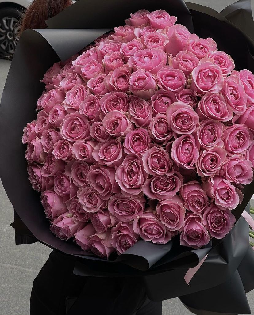 Элегантный букет из 101 розы 🌹