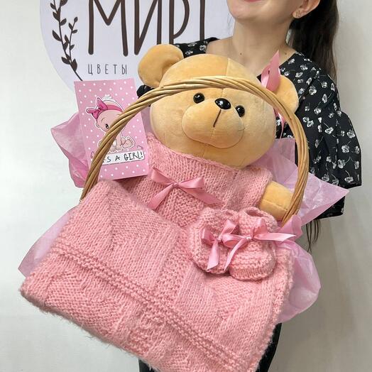 Gift set for a newborn girl