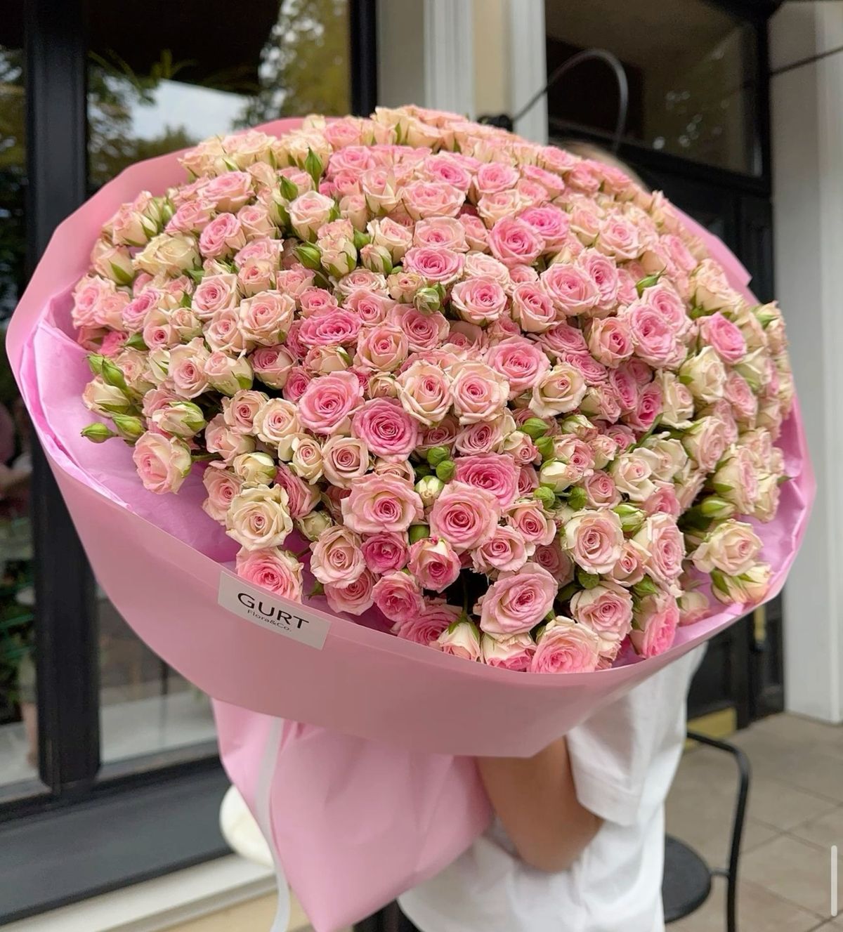 101 розовая роза 50 см идеальная 💐