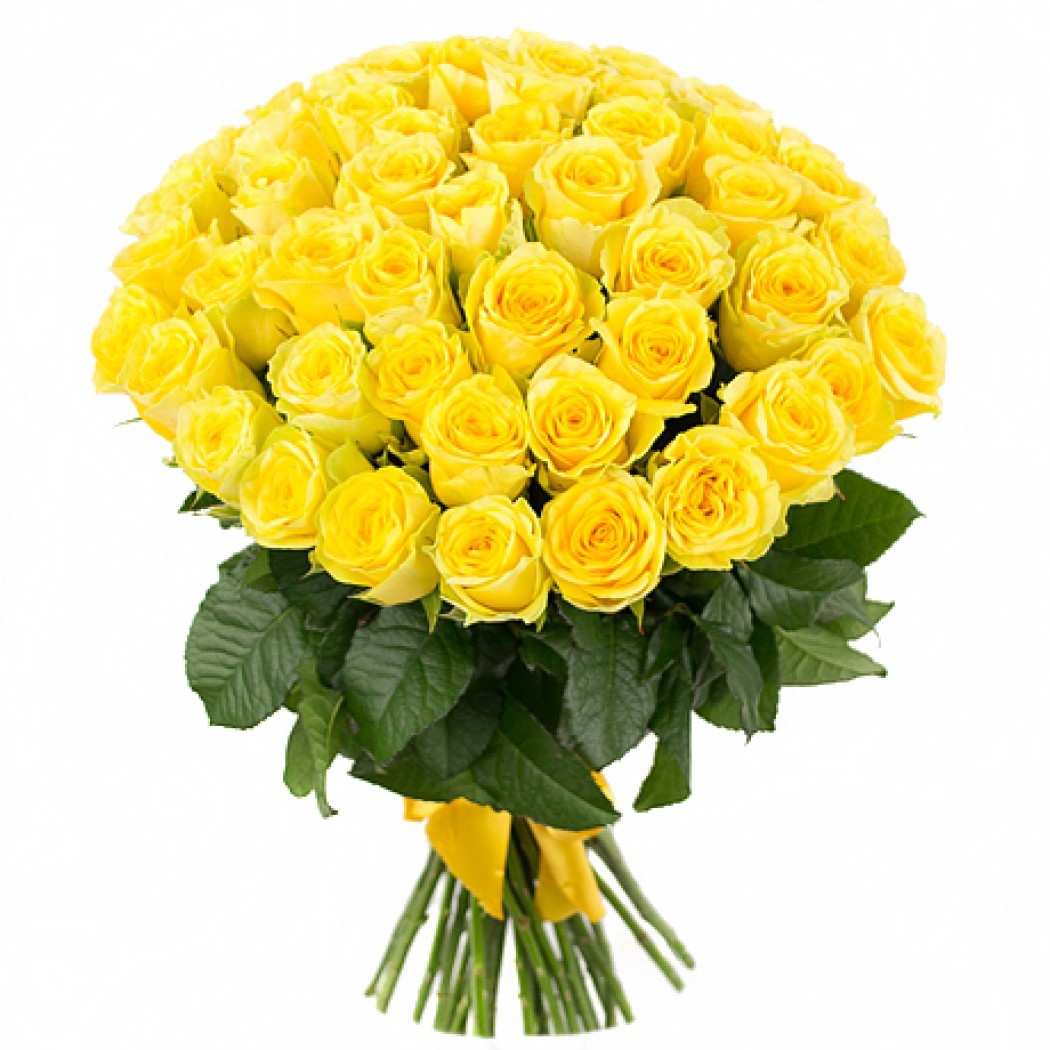 7 yellow roses