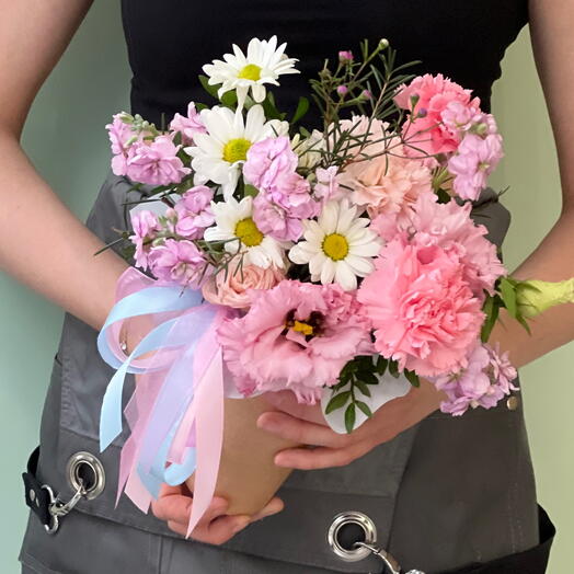 Сборный букет комплимент в стаканчике