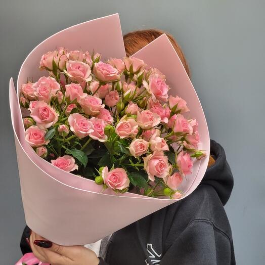 Кустовая роза в фоамиране