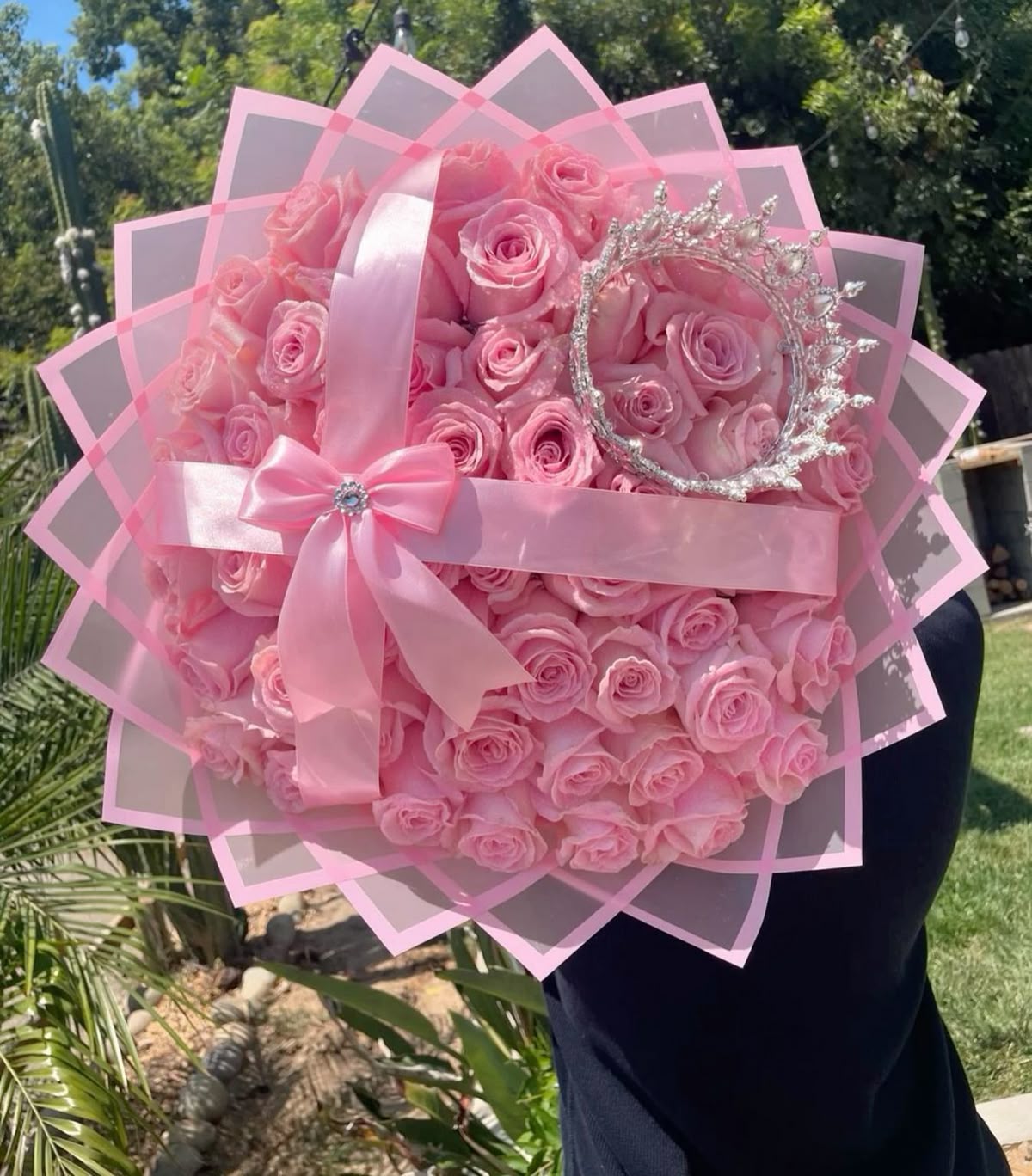 25 Pink Roses 50 cm Exclusive 🔥