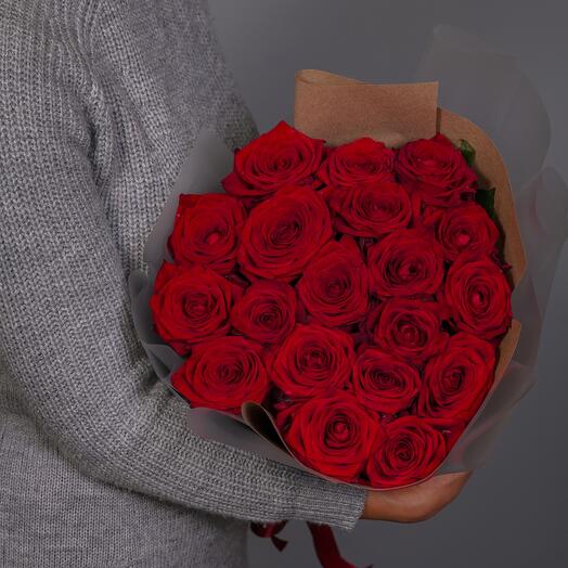 Букет роз Бордо 19