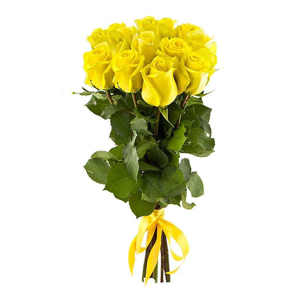 9 yellow roses