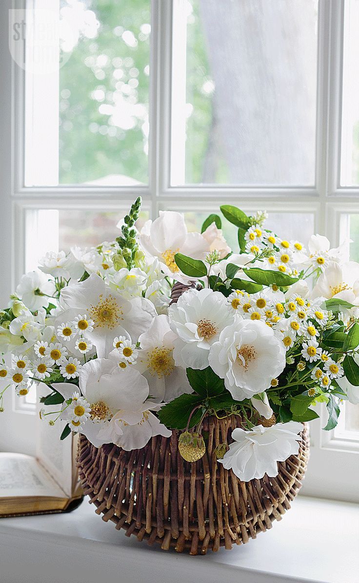 Летняя корзина с цветами 🌞
