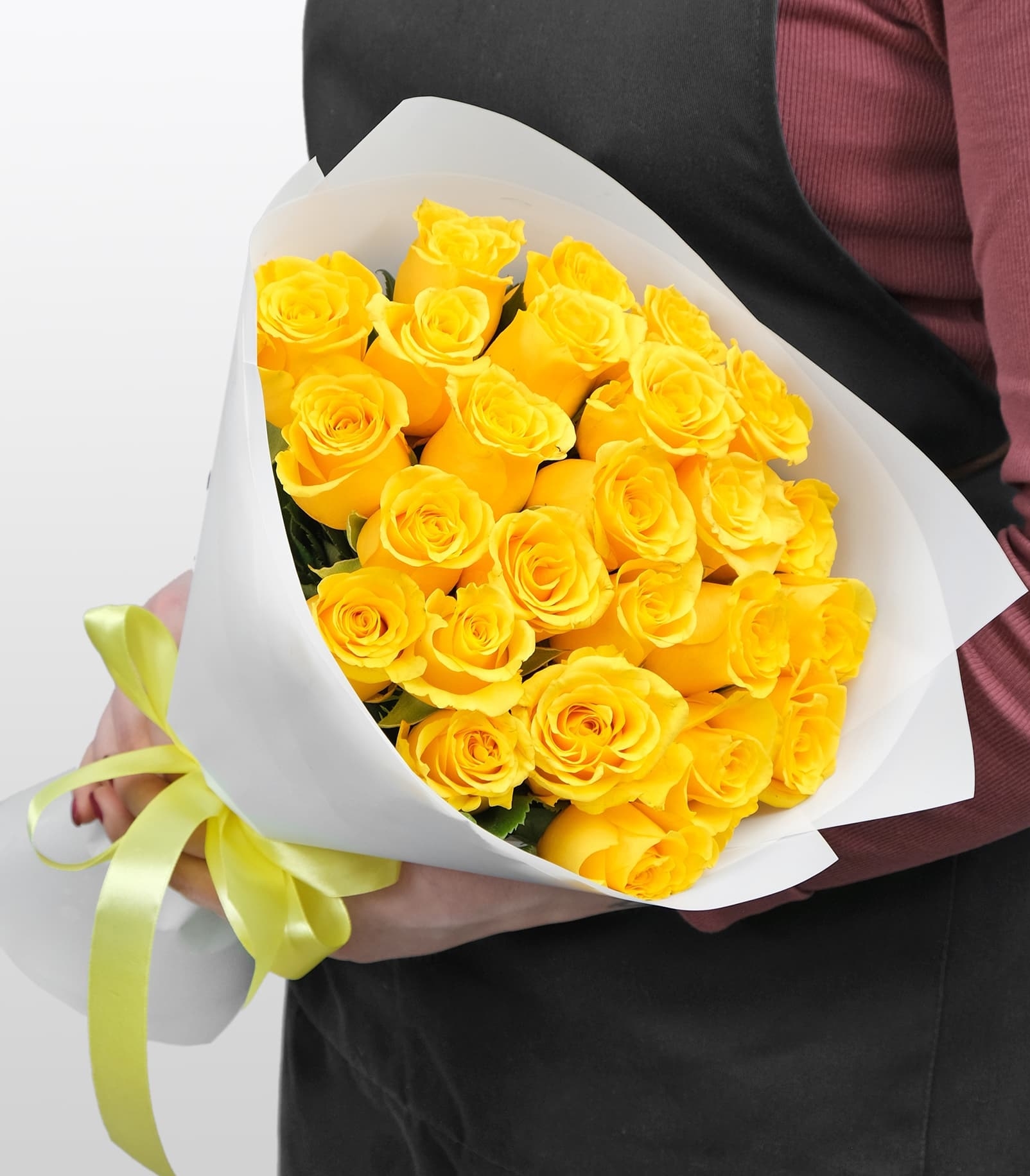 31 желтая роза