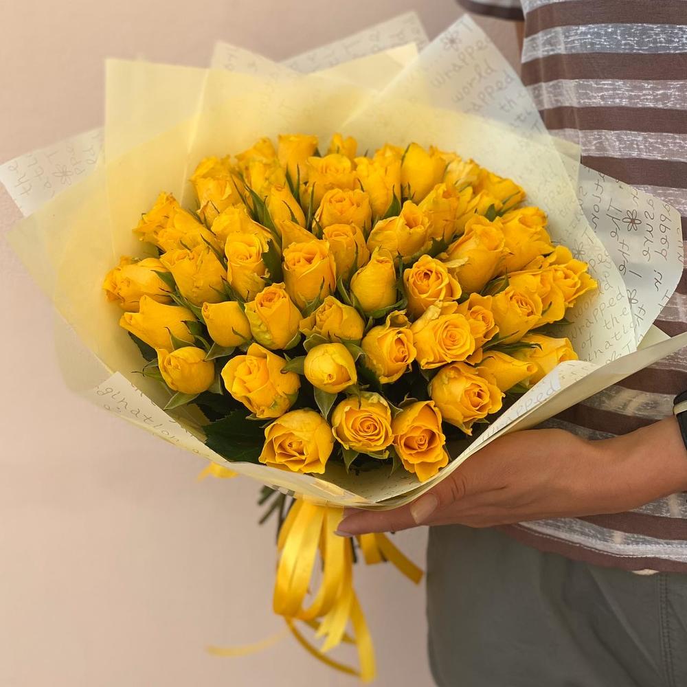 51 желтая роза