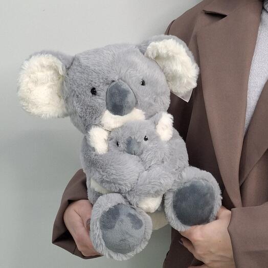Игрушка мягкая "Коала с малышом"