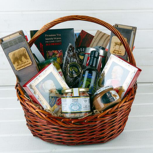 Подарочная корзина "Флоу арт 28"