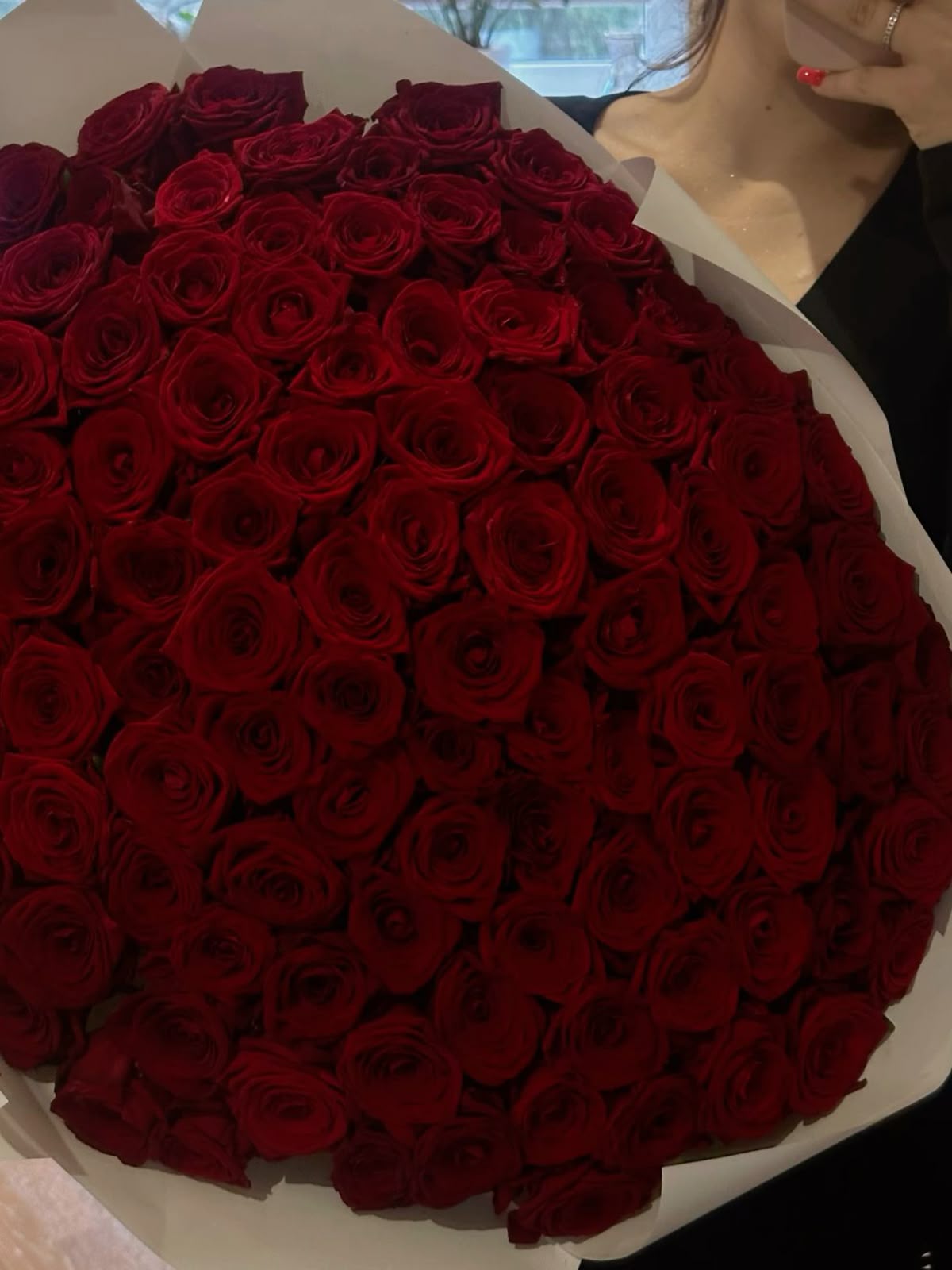 Букет из 101 розы для признания в любви 🌹