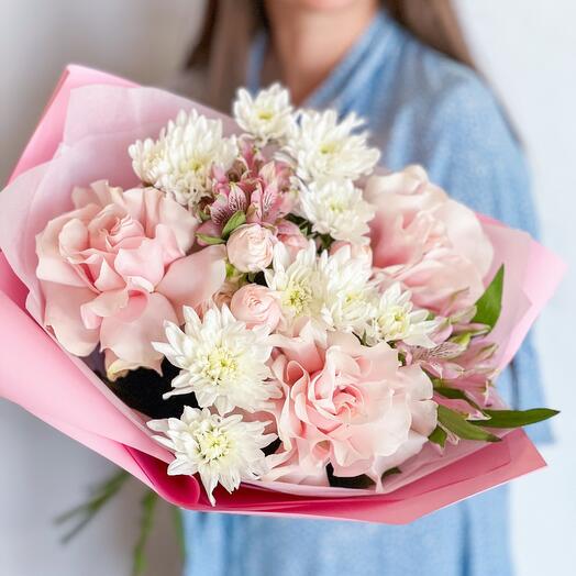 Авторский букет с французскими розами