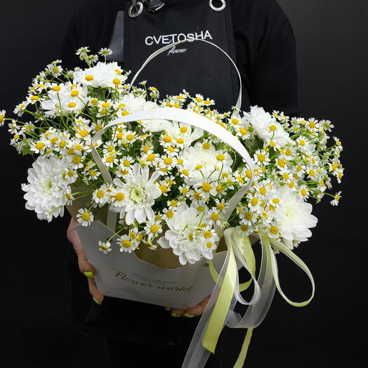Bag with flowers "Field in hands"