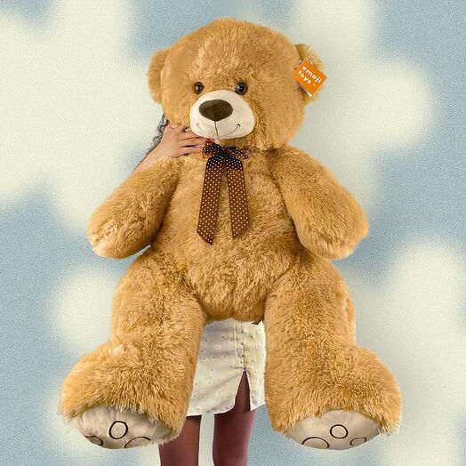 Soft plush toy Big brown bear fluff