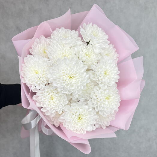 Монобукет Lucia из кустовой хризантемы Алтай