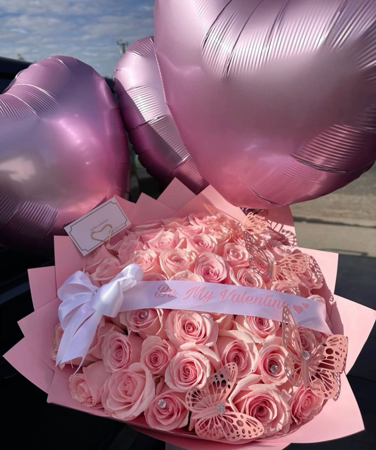 25 Pink Roses 50 cm Delicate 💫