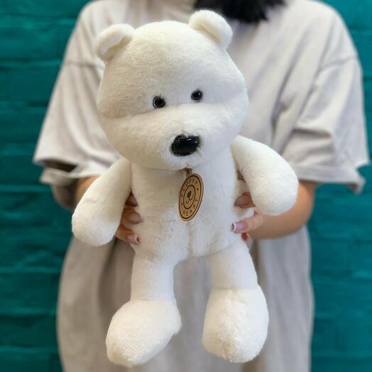 Soft toy Polar Mishutka white 25 cm