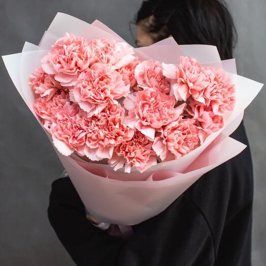 Bouquet of pink dianthus 15 pcs