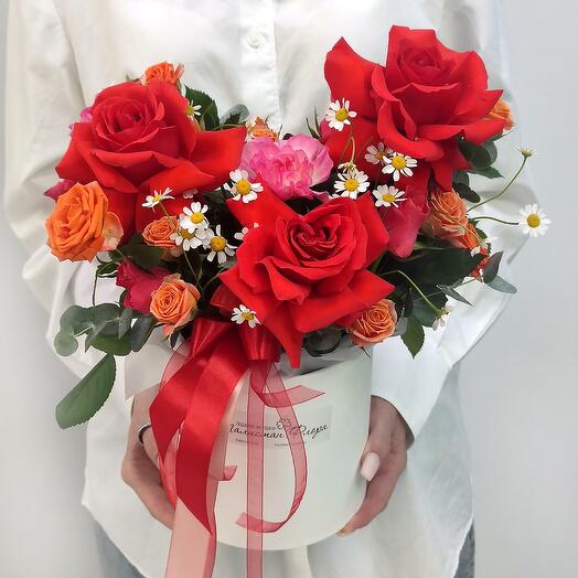 Fiery meeting box with roses