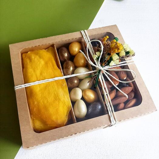 Sweet compliment to a mango teacher and chocolate nuts