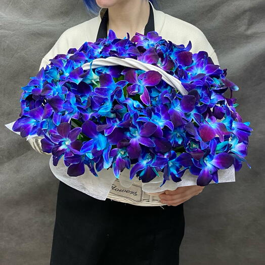 A basket with a dendrobium