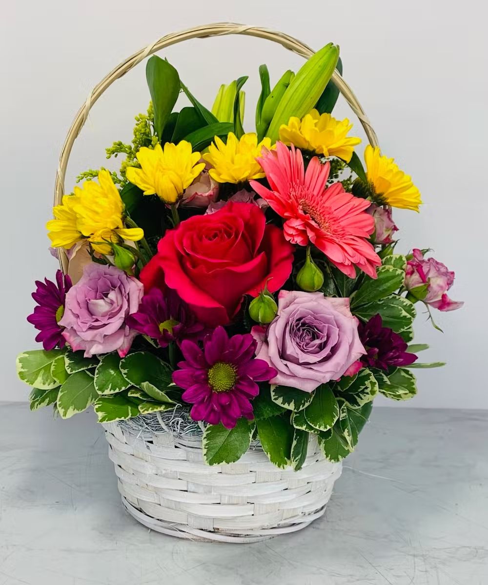 Весенняя корзина с цветами 🌼