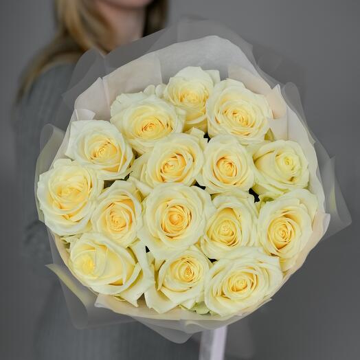 Букет роз Cream 15