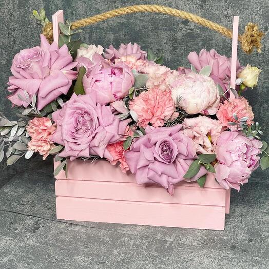 Box with flowers 148