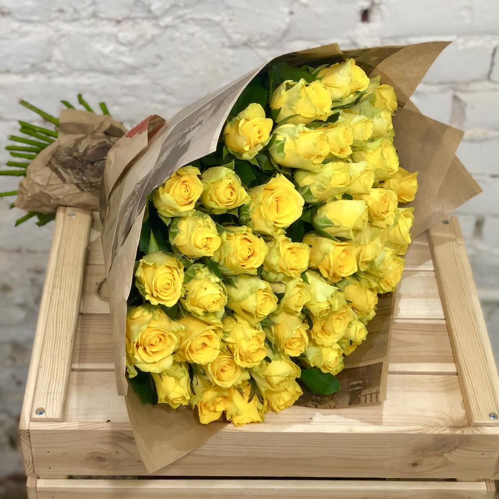 51 желтая роза