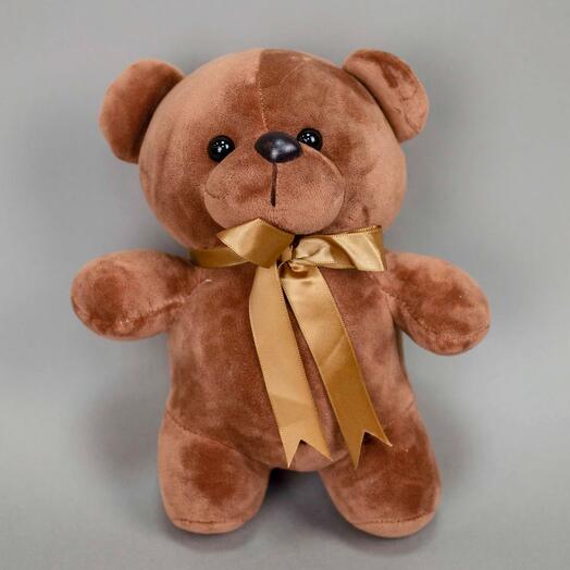 Шоколадный плюшевый мишка, 23 см