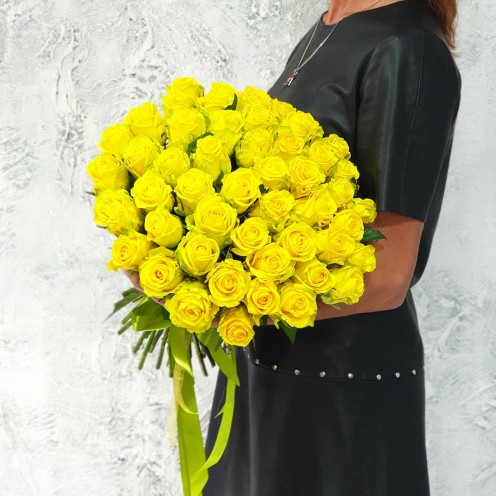 51 желтая роза