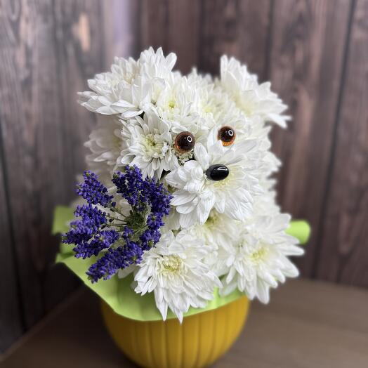 Букет « Цветочная Собачка»