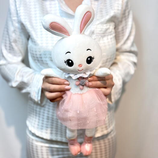 Plush toy Bunny in the pink skirt "Bunny"