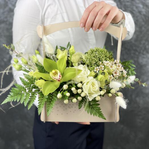 Flowers in the box Green Glow