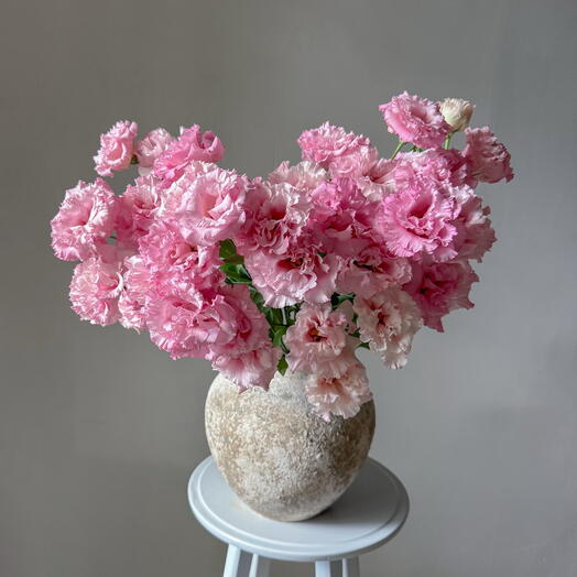 Fluffy pink eastoma for the interior